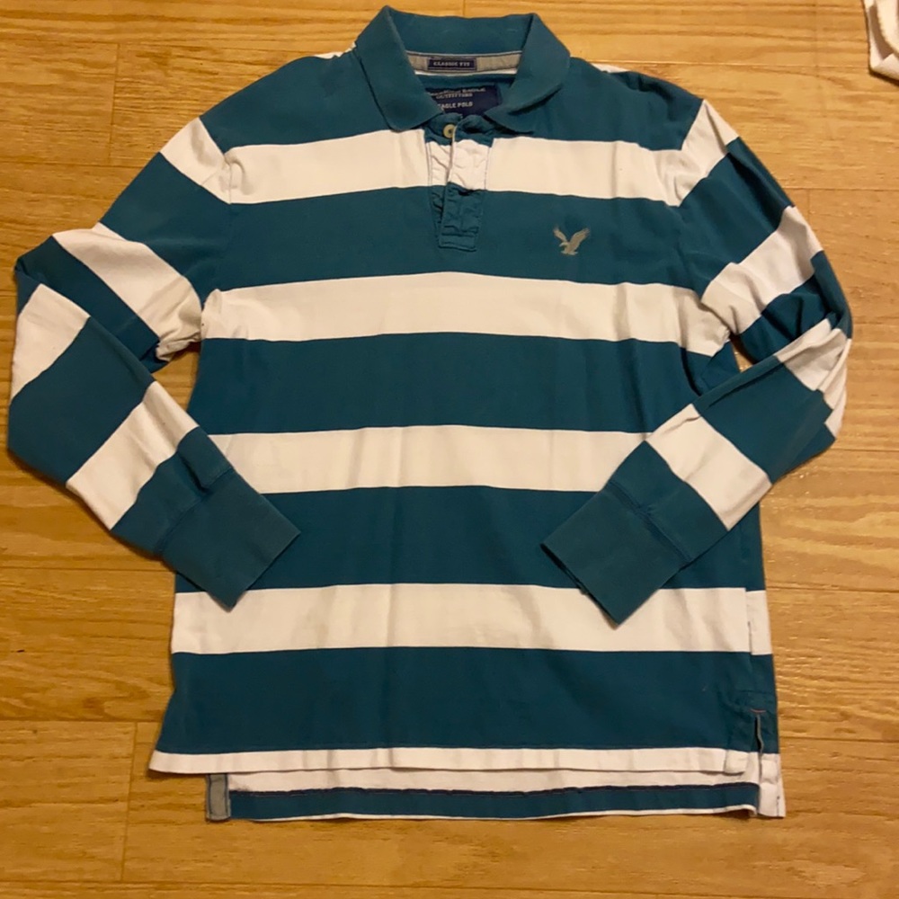 American Eagle brand knit shirt with collar